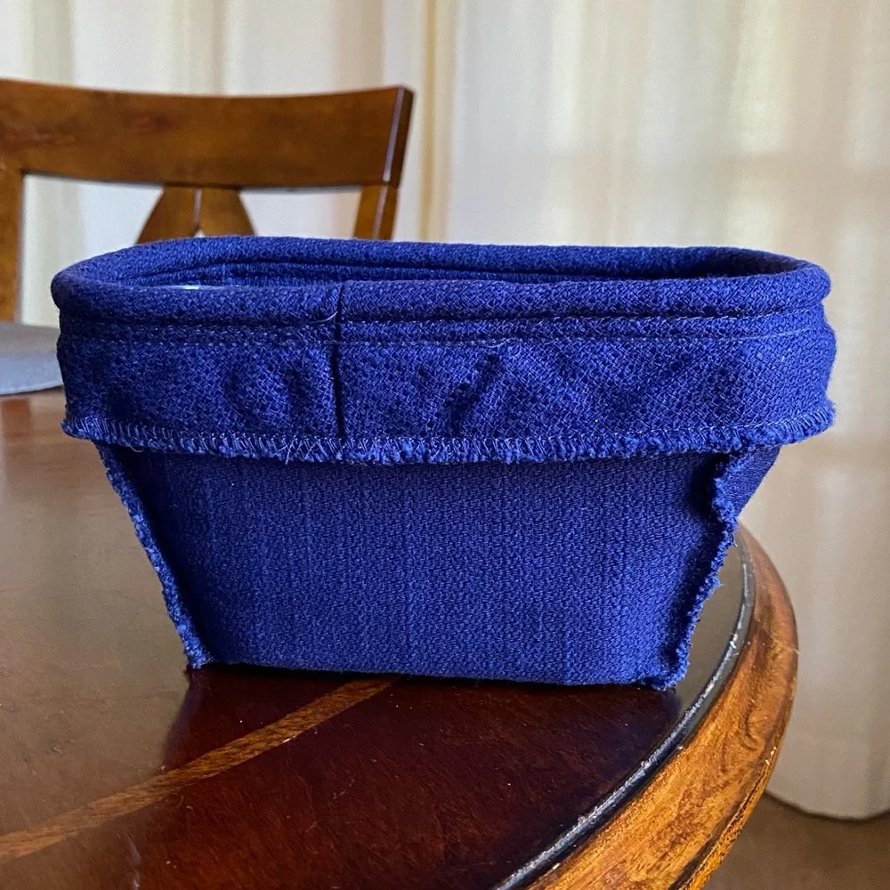Longaberger Navy Blue Liner & Protector 45420 for Small Comforts Basket